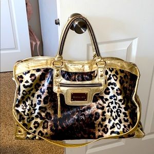 Gianni bini leopard bag tote travel